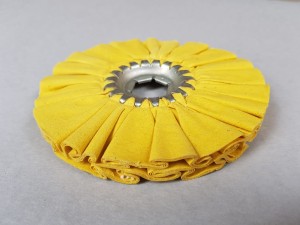 Tarcza Polerska Plisowana 150mm Żółta 
