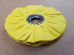 Tarcza Polerska Plisowana 150mm Żółta